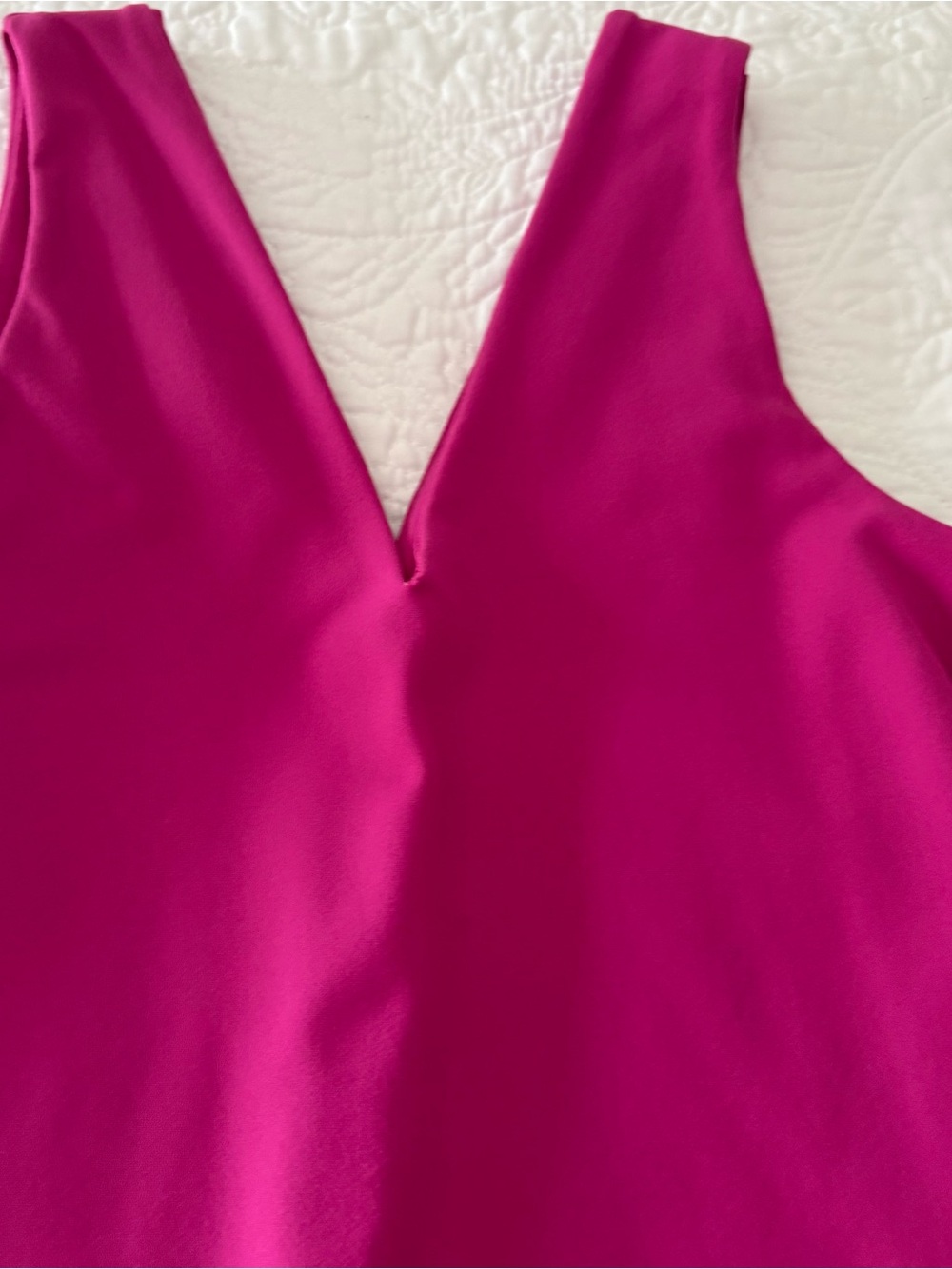 Abercrombie & Fitch Bright Magenta V-Neck Top